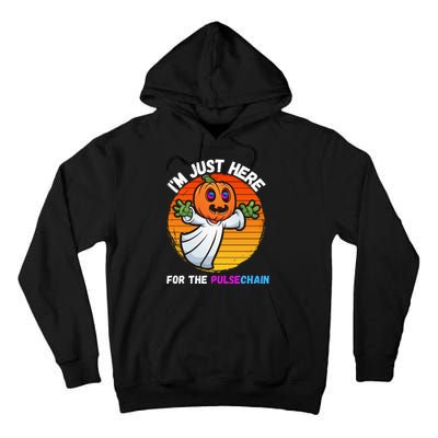 Im Just Here For The PulseChain Funny Halloween Pulsechain Funny Halloween HEX Tall Hoodie