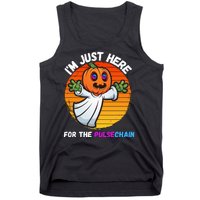 Im Just Here For The PulseChain Funny Halloween Pulsechain Funny Halloween HEX Tank Top