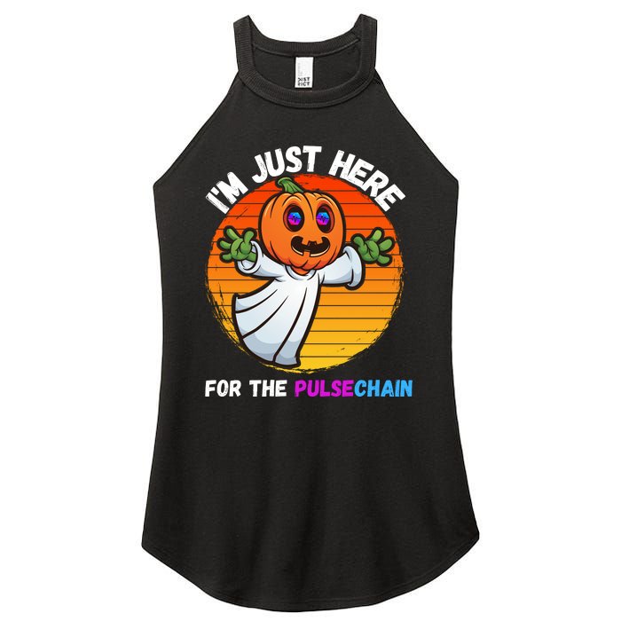 Im Just Here For The PulseChain Funny Halloween Pulsechain Funny Halloween HEX Women's Perfect Tri Rocker Tank