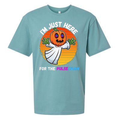 Im Just Here For The PulseChain Funny Halloween Pulsechain Funny Halloween HEX Sueded Cloud Jersey T-Shirt