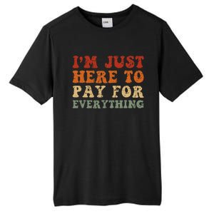 IM Just Here To Pay For Everything Humor Sarcasm Mom Dad Tall Fusion ChromaSoft Performance T-Shirt