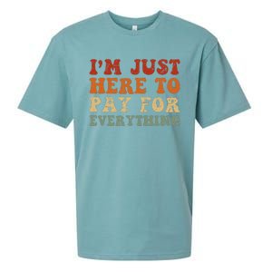 IM Just Here To Pay For Everything Humor Sarcasm Mom Dad Sueded Cloud Jersey T-Shirt