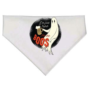 Im Just Here For The Boos Funny Gift USA-Made Doggie Bandana