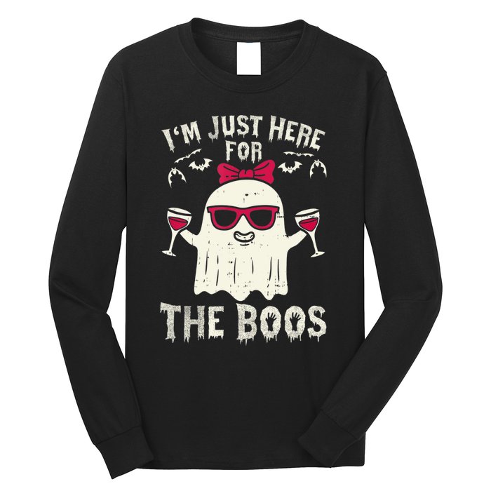 I'm Just Here For The Boos Halloween Costume Long Sleeve Shirt