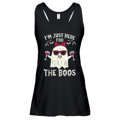 I'm Just Here For The Boos Halloween Costume Ladies Essential Flowy Tank