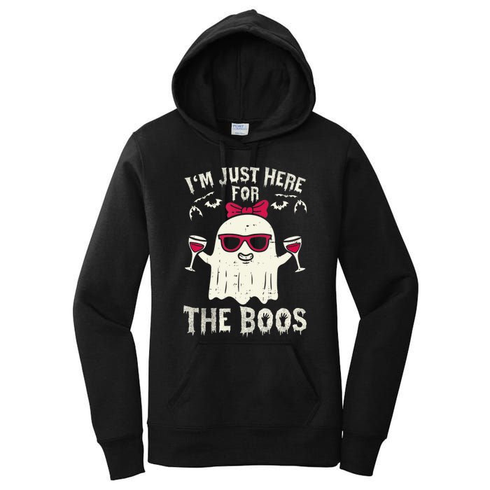 I'm Just Here For The Boos Halloween Costume Women's Pullover Hoodie