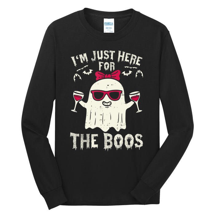 I'm Just Here For The Boos Halloween Costume Tall Long Sleeve T-Shirt