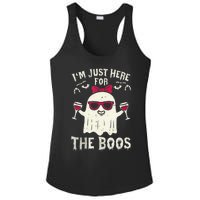 I'm Just Here For The Boos Halloween Costume Ladies PosiCharge Competitor Racerback Tank