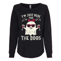 I'm Just Here For The Boos Halloween Costume Womens California Wash Sweatshirt