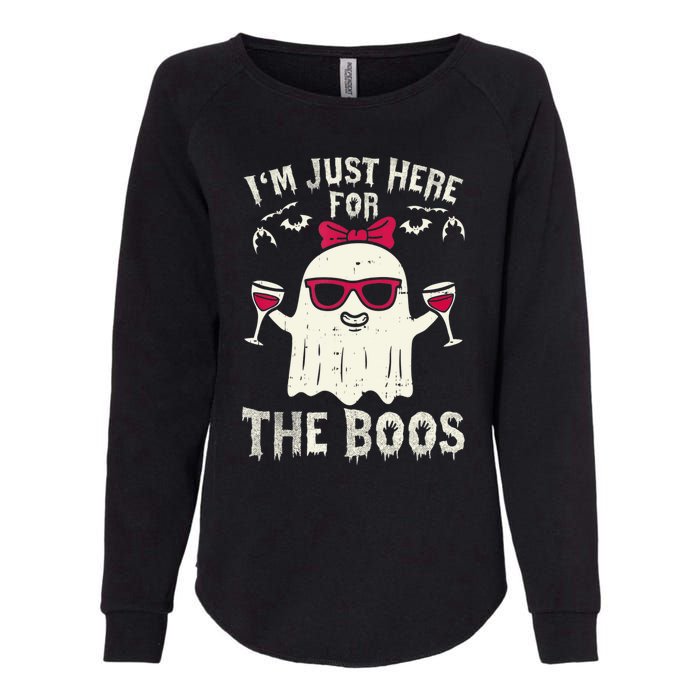 I'm Just Here For The Boos Halloween Costume Womens California Wash Sweatshirt