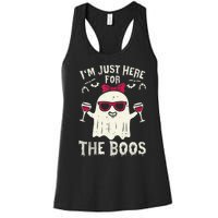 I'm Just Here For The Boos Halloween Costume Women's Racerback Tank