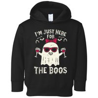 I'm Just Here For The Boos Halloween Costume Toddler Hoodie