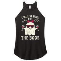 I'm Just Here For The Boos Halloween Costume Women's Perfect Tri Rocker Tank