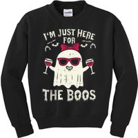 I'm Just Here For The Boos Halloween Costume Kids Sweatshirt