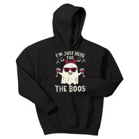 I'm Just Here For The Boos Halloween Costume Kids Hoodie