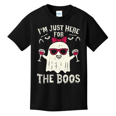 I'm Just Here For The Boos Halloween Costume Kids T-Shirt