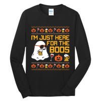 IM Just Here For The Boos Ghost Funny Halloween Tall Long Sleeve T-Shirt