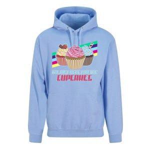 I’M Just Here For The Cupcakes Quote Pastry Baker Gift Unisex Surf Hoodie