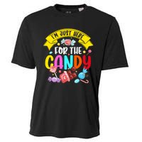 IM Just Here For The Candy Funny Halloween Food Humor Cooling Performance Crew T-Shirt