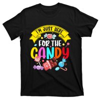 IM Just Here For The Candy Funny Halloween Food Humor T-Shirt