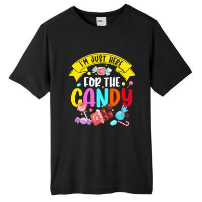 IM Just Here For The Candy Funny Halloween Food Humor Tall Fusion ChromaSoft Performance T-Shirt