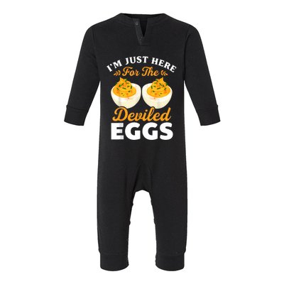 IM Just Here For The Deviled Eggs Infant Fleece One Piece