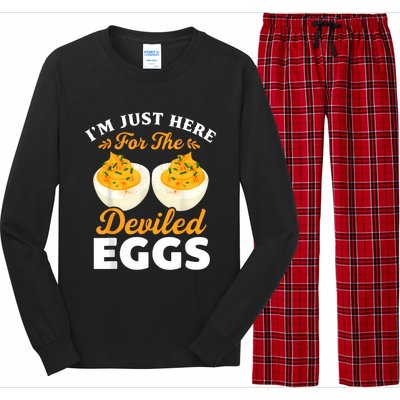 IM Just Here For The Deviled Eggs Long Sleeve Pajama Set