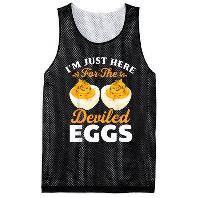 IM Just Here For The Deviled Eggs Mesh Reversible Basketball Jersey Tank