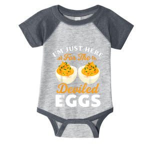 IM Just Here For The Deviled Eggs Infant Baby Jersey Bodysuit