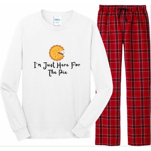 Im Just Here For The Pie Long Sleeve Pajama Set