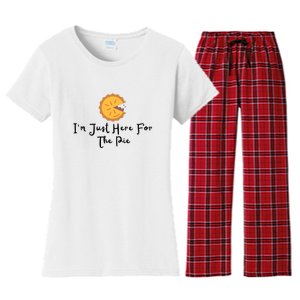 Im Just Here For The Pie Women's Flannel Pajama Set