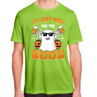 IM Just Here For The Boos Party Funny Halloween Ghost Cute Gift Adult ChromaSoft Performance T-Shirt