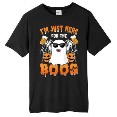 IM Just Here For The Boos Party Funny Halloween Ghost Cute Gift Tall Fusion ChromaSoft Performance T-Shirt