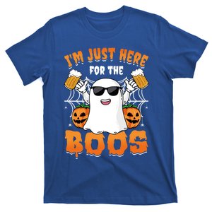 IM Just Here For The Boos Party Funny Halloween Ghost Cute Gift T-Shirt