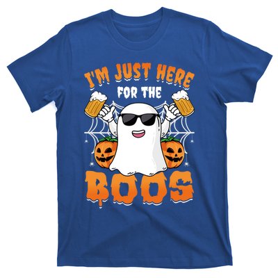 IM Just Here For The Boos Party Funny Halloween Ghost Cute Gift T-Shirt