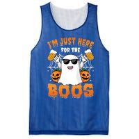 IM Just Here For The Boos Party Funny Halloween Ghost Cute Gift Mesh Reversible Basketball Jersey Tank