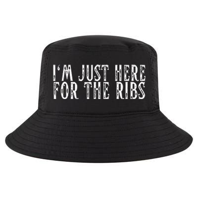 Im Just Here For The Ribs BBQ Grill Smoker Barbecue Chef Cool Comfort Performance Bucket Hat