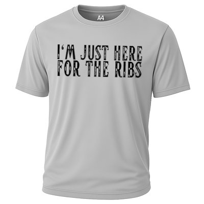 Im Just Here For The Ribs BBQ Grill Smoker Barbecue Chef Performance Shirt