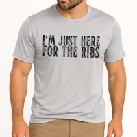 Im Just Here For The Ribs BBQ Grill Smoker Barbecue Chef Cooling Performance Crew T-Shirt