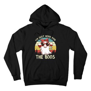 Im Just Here For The Boos Funny Halloween Hoodie