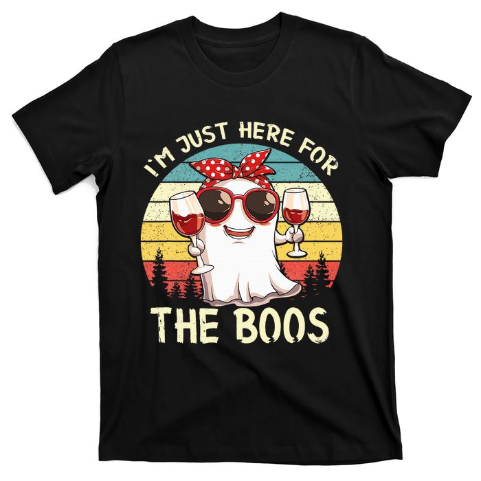 Im Just Here For The Boos Funny Halloween T-Shirt