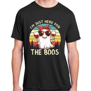 Im Just Here For The Boos Funny Halloween Adult ChromaSoft Performance T-Shirt