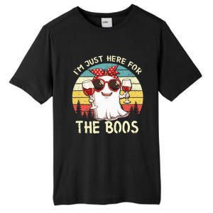 Im Just Here For The Boos Funny Halloween Tall Fusion ChromaSoft Performance T-Shirt