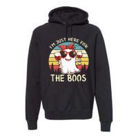 Im Just Here For The Boos Funny Halloween Premium Hoodie