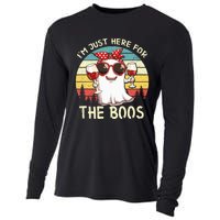 Im Just Here For The Boos Funny Halloween Cooling Performance Long Sleeve Crew