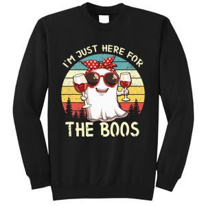 Im Just Here For The Boos Funny Halloween Tall Sweatshirt