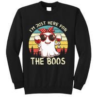 Im Just Here For The Boos Funny Halloween Tall Sweatshirt