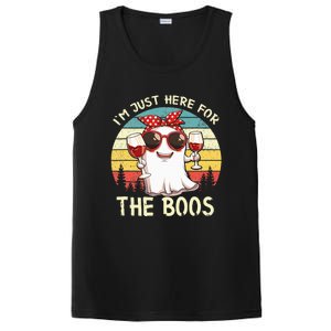 Im Just Here For The Boos Funny Halloween PosiCharge Competitor Tank