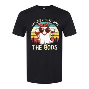 Im Just Here For The Boos Funny Halloween Softstyle CVC T-Shirt