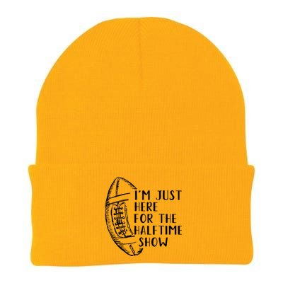 I'm Just Here For The Halftime Show American Football Cute Gift Knit Cap Winter Beanie